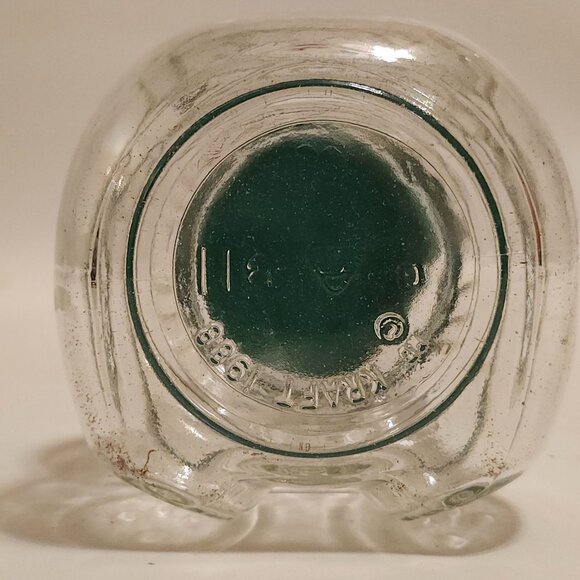 VINTAGE Kraft Peanut Butter Bear Jar Glass with Lid - Picture 2 of 6